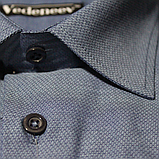 Мужская рубашка голубого цвета с рисунком, фото 2