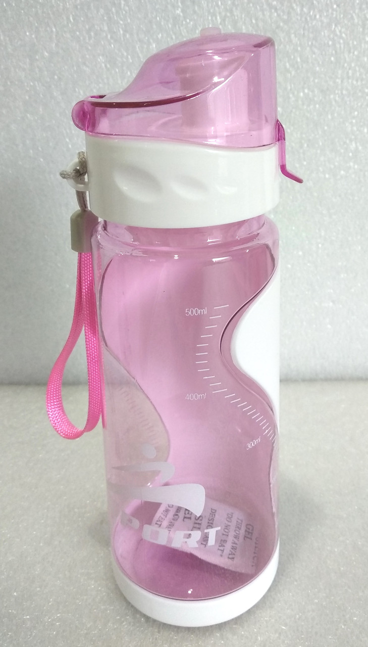 Пляшка пластикова для води Henks SB-050 pink