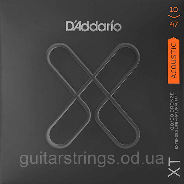 Струны D'Addario XTABR1047 XT Coated Bronze 80/20 Extra Light 10-47
