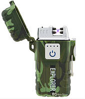 Запальничка електроімпульсна JL317 Explorer (6741) Камуфляж