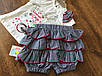 Дитячий костюм для дівчинки з спідницею і футболкою, фото 3