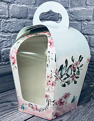 Коробка для паски з вікном Пташки