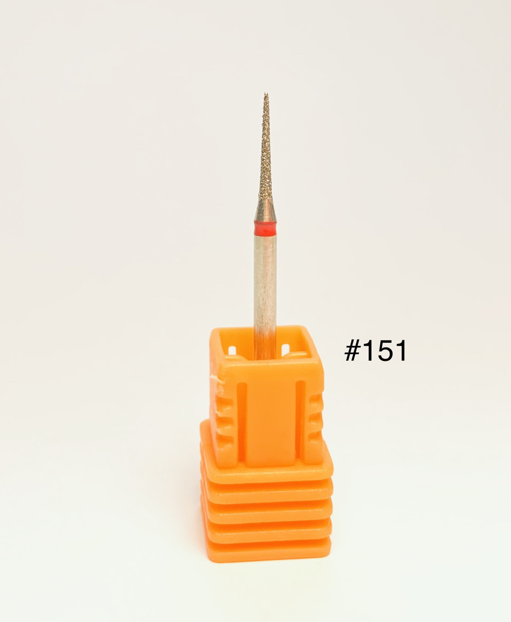 Фреза алмазна для манікюру/педикюру №151, червона насічка