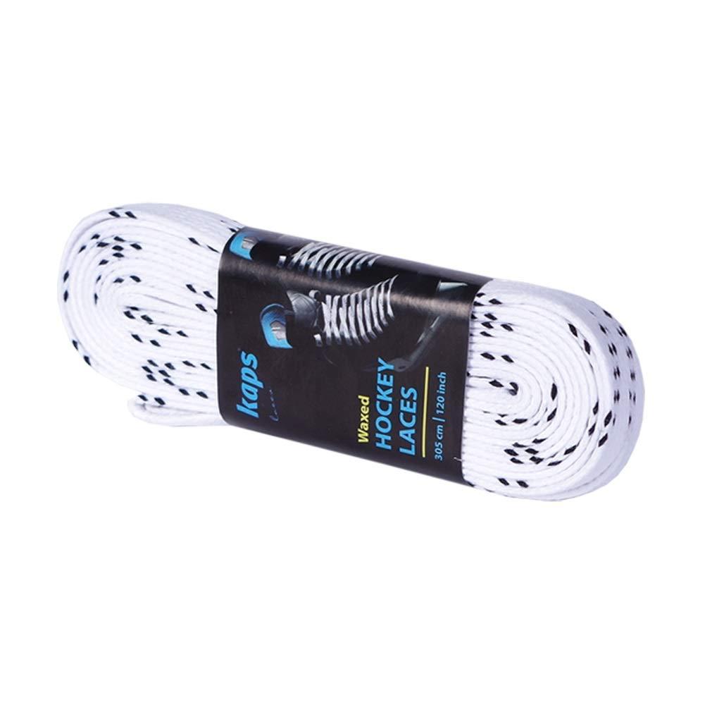 Шнурки для хокейних ковзанів вощені, білі Kaps Hockey Laces