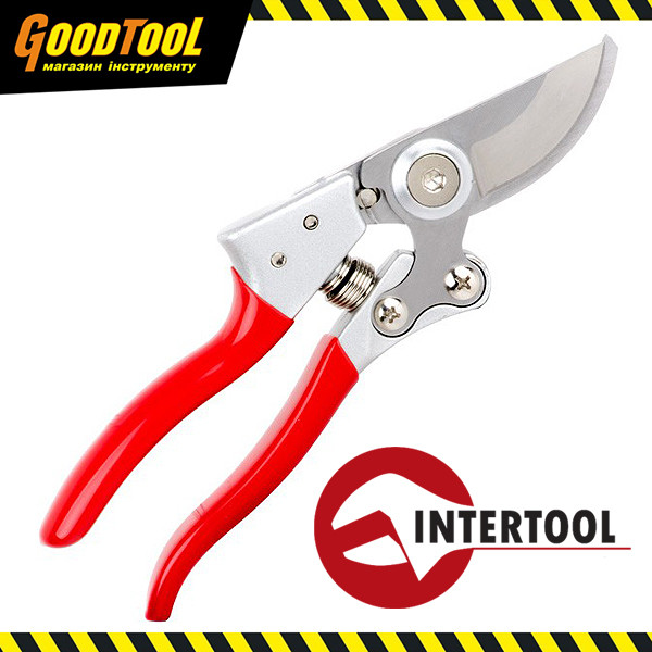 Секатор 200 мм, SK5, алюмінієві рукоятки INTERTOOL FT-1014
