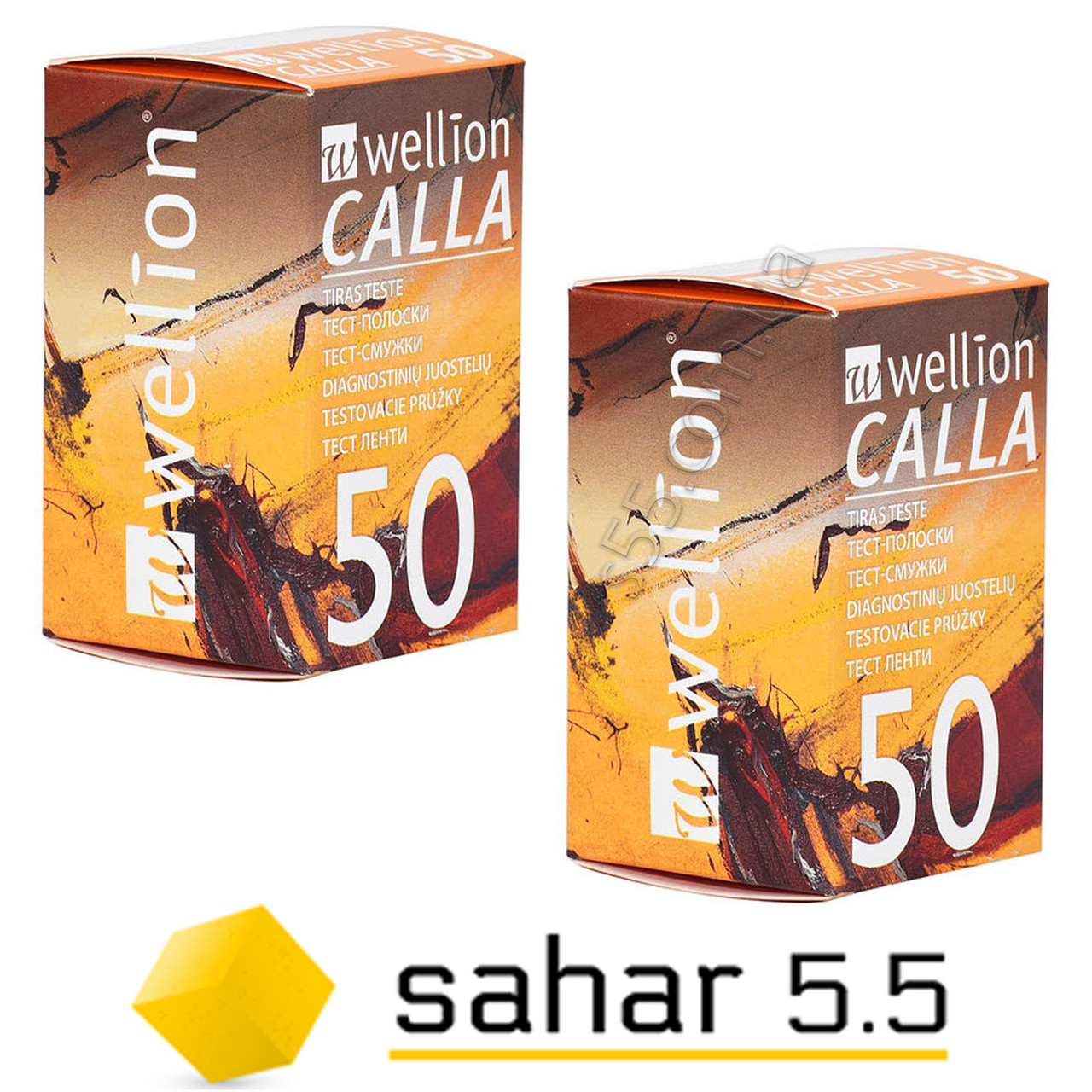 Смужки до приладу Велион Калла 2уп. по 50шт - Wellion Calla, фото 1