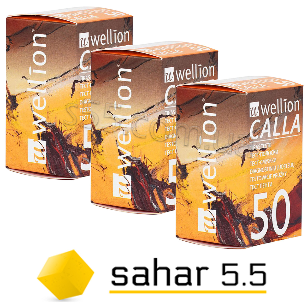 Тест-смужки Велліон Калла 3уп. по 50шт - Wellion Calla
