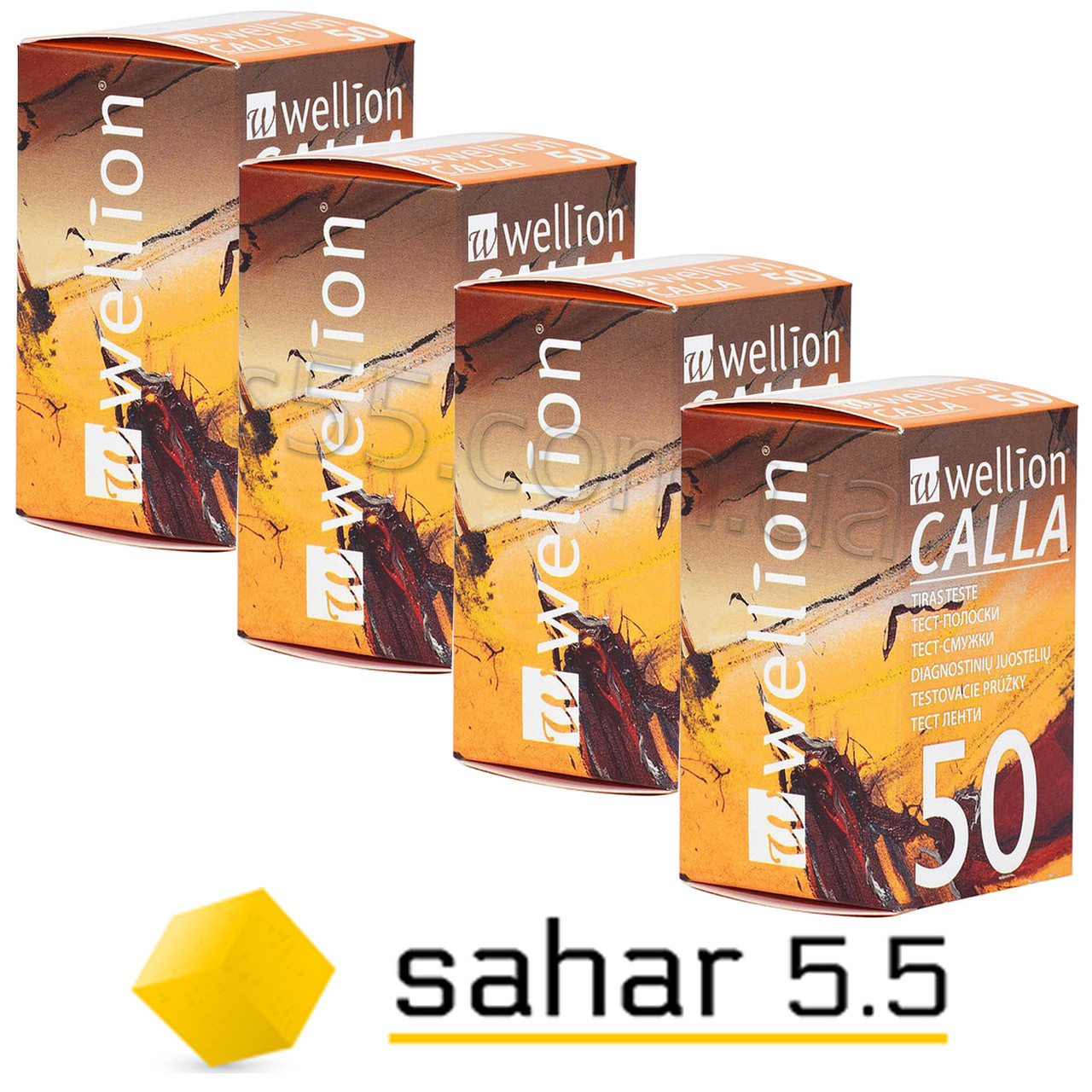 Тест-смужки Велліон Калла 4уп. по 50шт - Wellion Calla