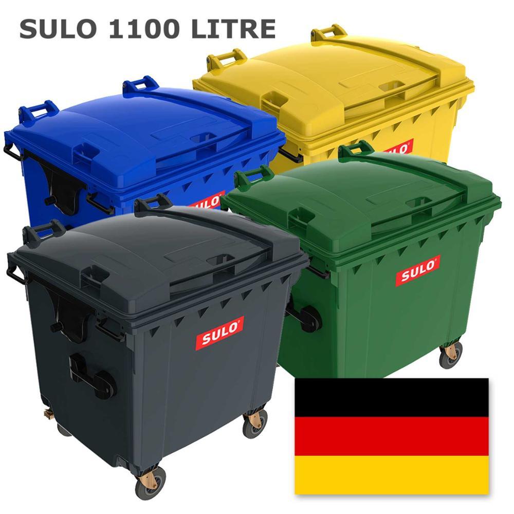 Sulo пластиковий контейнер для сміття 1,1 м3. з плоскою кришкою