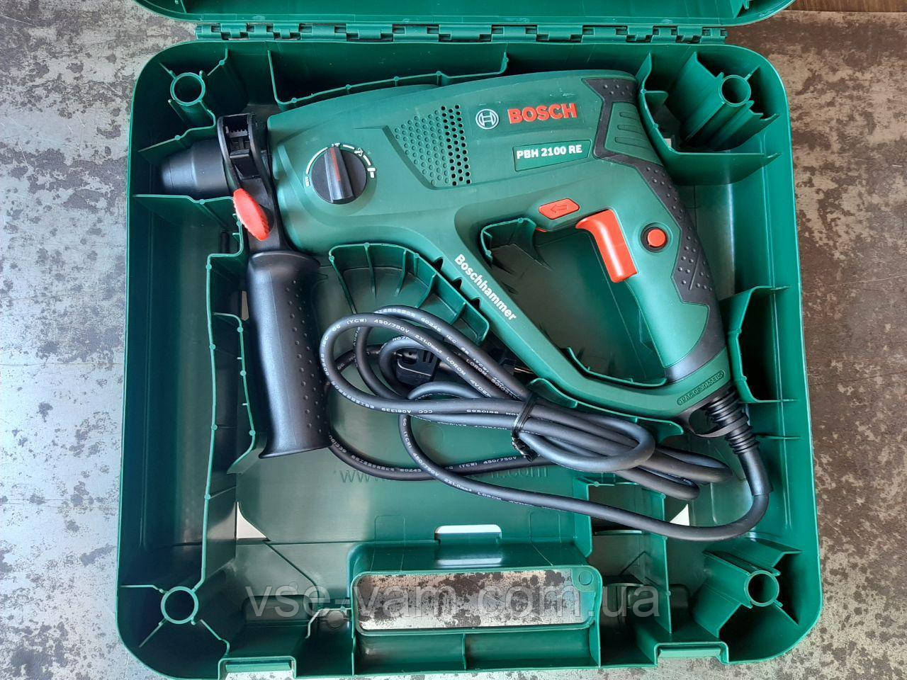 Перфоратор Bosch PBH 2100 RE + валіза, фото 1