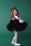 Дитячий карнавальний костюм "Кішечка". Спідниця-пачка, вушка, хвіст., фото 2