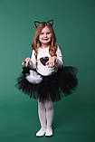 Дитячий карнавальний костюм "Кішечка". Спідниця-пачка, вушка, хвіст., фото 6