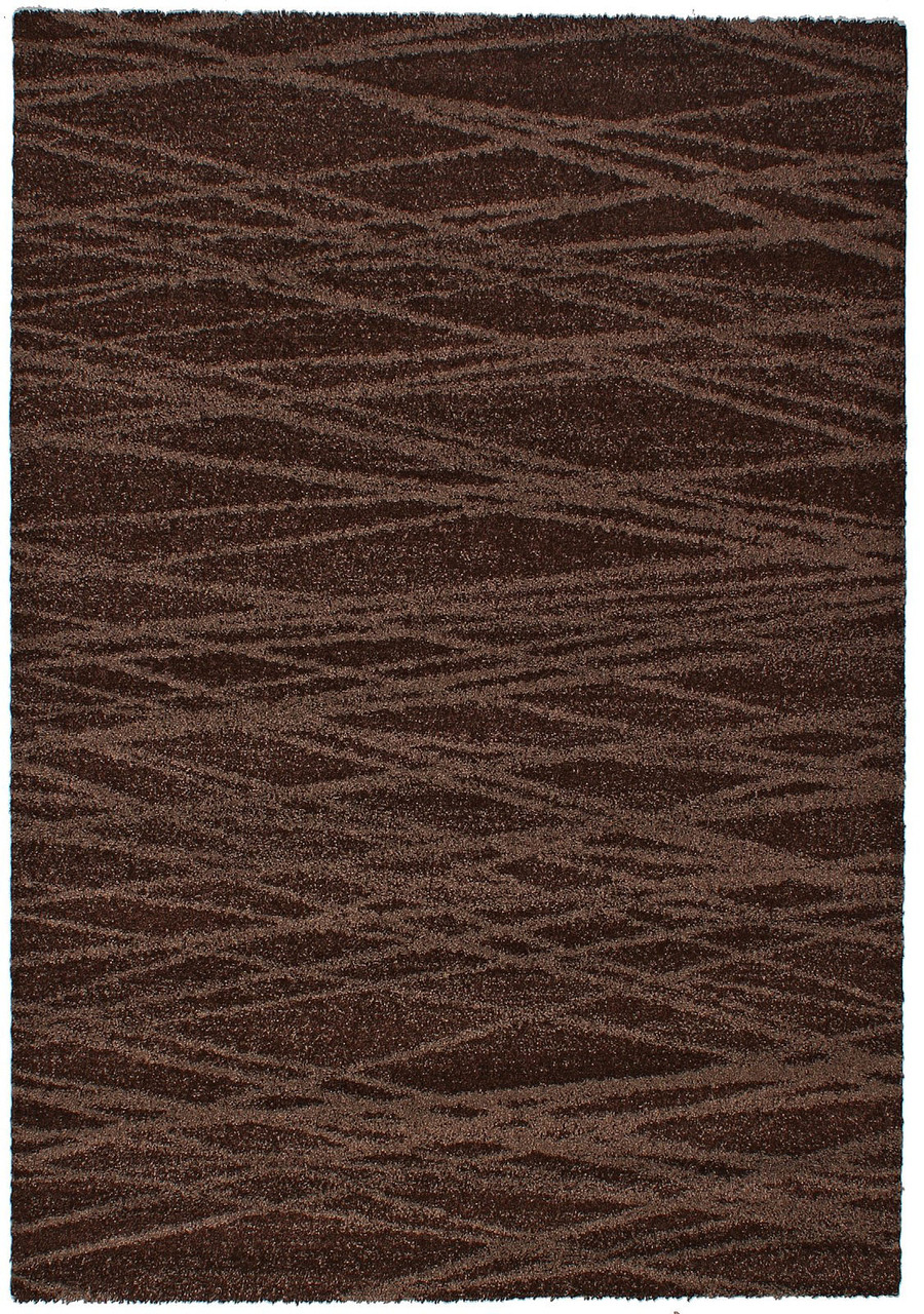 Килим сучасний WELLNESS 4815 1,6Х2,3 Коричневий прямокутник