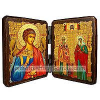 Икона Киприан и Иустина Святые Великомученики ,икона на дереве 420х280 мм
