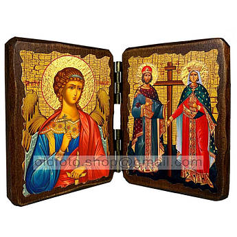 Ікона Костянтин і Олена Святі Рівноапостольні  ,ікона на дереві 260х170 мм