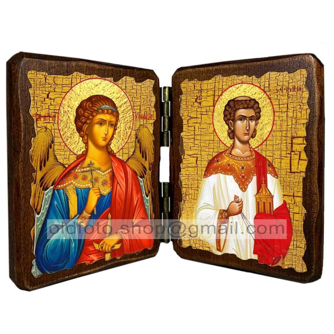 Икона Стефан Святой Апостол Первомученик и Архидиакон ,икона на дереве 260х170 мм