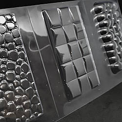 Форма пластикова (молд) для шоколаду "Потрійний бабл"