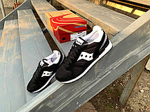 Чоловічі оригінальні кросівки Saucony Shadow Original Black/White чорні з білим, фото 6