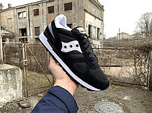 Чоловічі оригінальні кросівки Saucony Shadow Original Black/White чорні з білим, фото 5