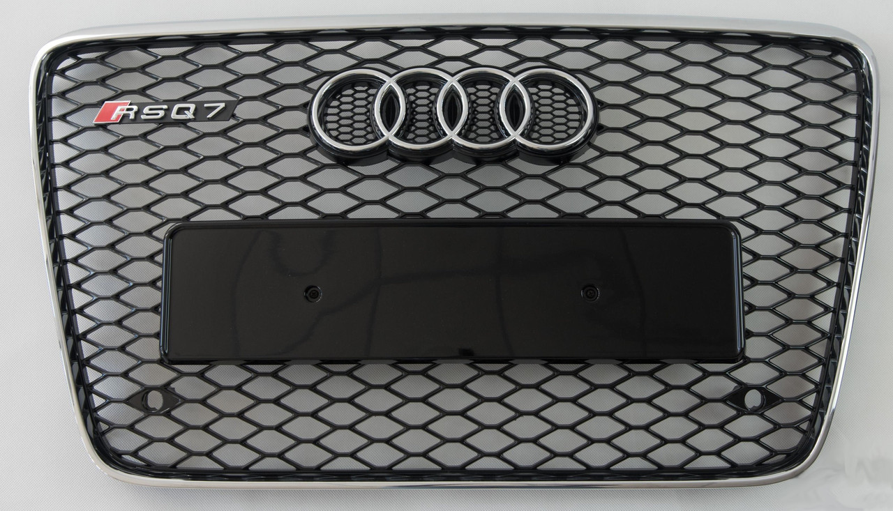 Решітка радіатора Audi Q7 4L (06-15) стиль RSQ7 (хром рамка)