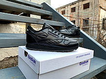 Кросівки Reebok Classic чорні підліткові, фото 6