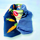 Подарункові шкарпетки (2 пари) в бляшанці з оригінальною етикеткою "пара НОРМАЛЬНИХ Носків", фото 6