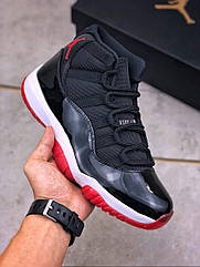 Air Jordan 11 Retro Playoffs Bred AJ11 чоловічі кросівки