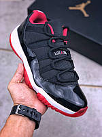 Eur 36-47.5 Air Jordan 11 LOW Retro Playoffs Bred AJ11 мужские кроссовки