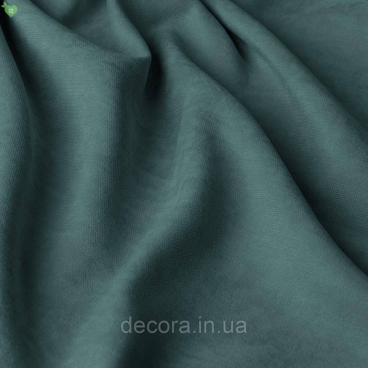 Римська штора із однотонної тканини велюр, темно-блакитний 121000v18 1400*1700