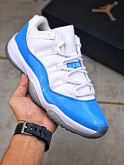 Air Jordan 11 Retro "Columbia" LOW AJ11 чоловічі кросівки