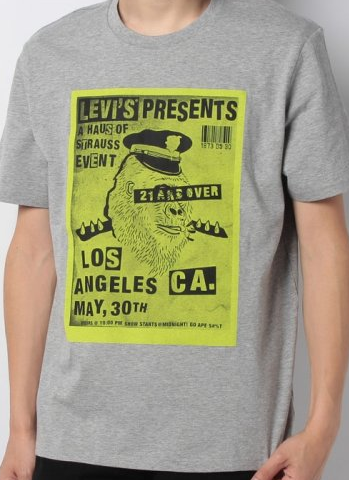 Чоловіча футболка Levi's® Graphic Tee — Medium Grey (XL), фото 1