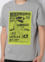 Чоловіча футболка Levi's® Graphic Tee — Medium Grey