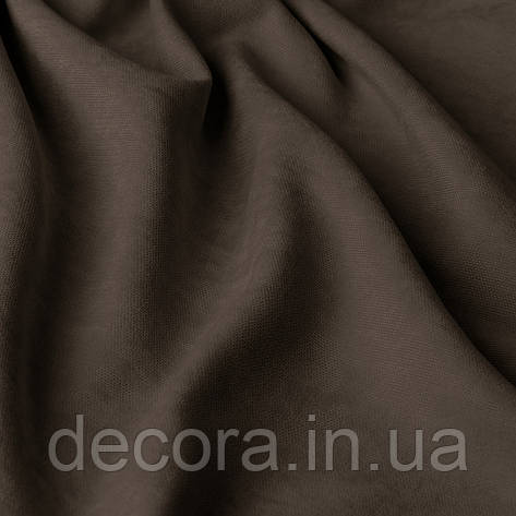 Римська штора із однотонної тканини велюр, темно-коричневий 121000v40, фото 2