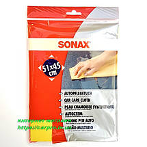 Преміальна синтетична замша сонакс для сушіння авто Sonax car care cloth, фото 2