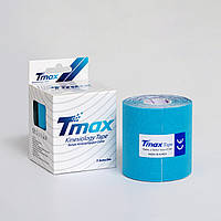 Кинезио тейп Tmax Cotton Tape 7.5cm X 5m (голубой)