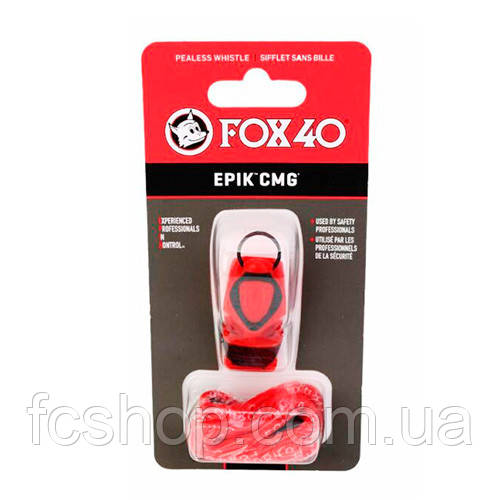 Свисток FOX 40 Original Whistle Epik CMG Safety 8803-0108, Червоний, Розмір (EU) — 1SIZE