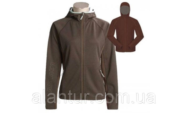 Жіноча кофта Mammut Outline Jacket WMN, вітрозахисна, коричнева, стильна