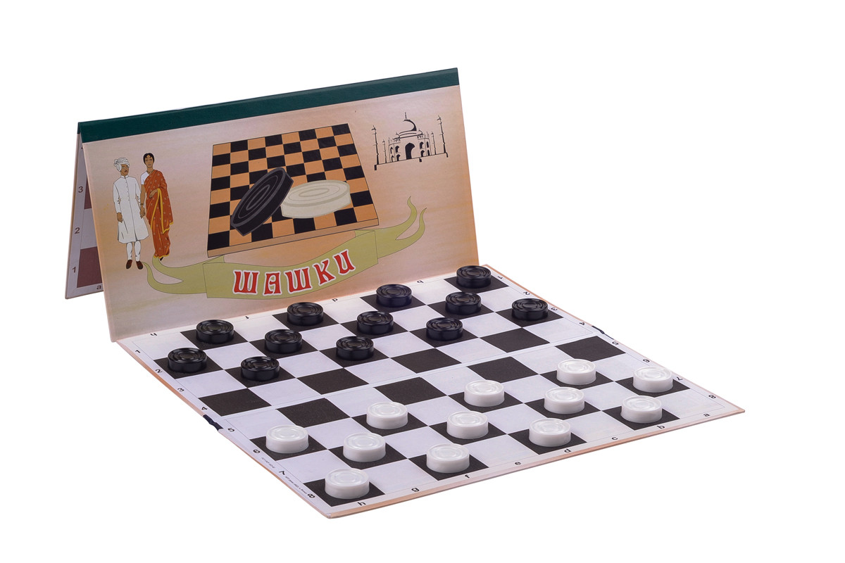 Доска для шашек, шахмат 64 клетки (35см х 35см) - фото 1 - id-p33930490