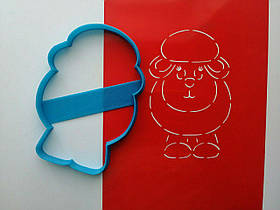 3D формочки-вирубки для пряників "Овечка 9"