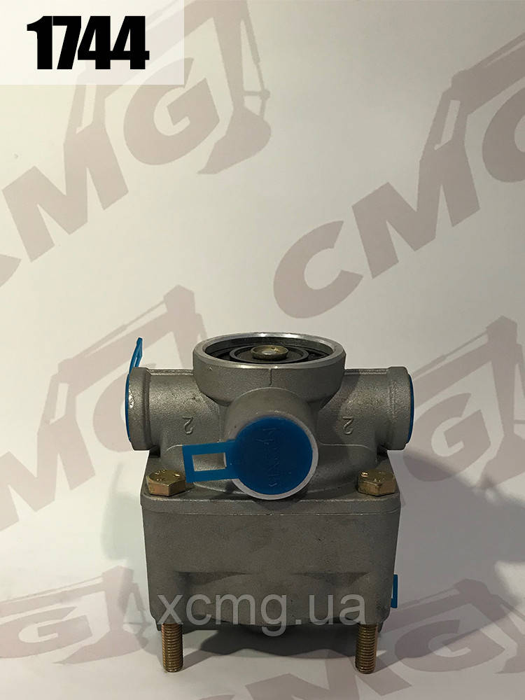 Клапан гальмівний XZZX-H002 / 800900004,800900009 ручного гальма (5 виходів, M22x1,5) на автокран QY25K5, фото 1