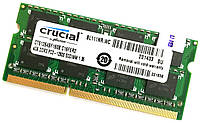 Оперативная память для ноутбука Crucial SODIMM DDR3L 4Gb 1600MHz 12800s 2R8 CL11 (CT51264BF160B.C16FER2) Б/У