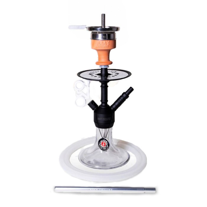 Кальян AMY Deluxe 071.03 Alu Jewel S висота 40 см на 1 персону прозорий