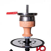 Кальян AMY Deluxe 071.03 Alu Jewel S висота 40 см на 1 персону червоний, фото 4