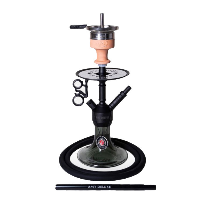 Кальян AMY Deluxe 071.03 Alu Jewel S висота 40 см на 1 персону чорний