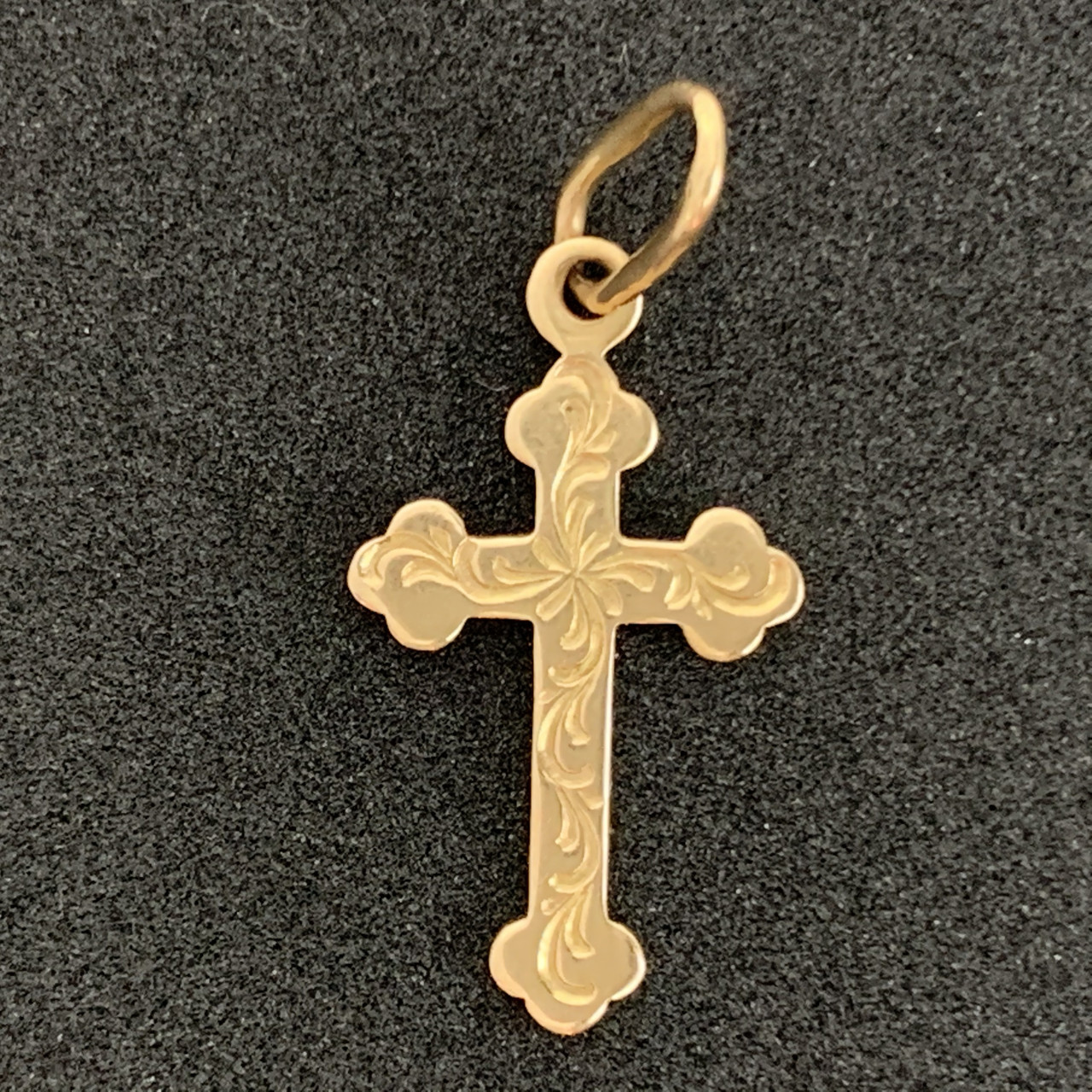 Золотий натільний хрест БО 585 проби. Продаж від Ломбарду
