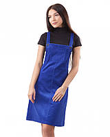 Вельветовый сарафан с карманами (в размерах XS-XL) XS, синий