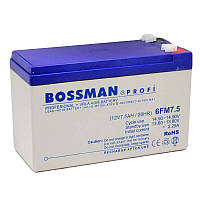 Аккумулятор 12V 7.5Ah Bossman Profi (6FM7.5)