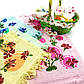 Кухонні махрові рушники «Квіти Бахрома» 25х50 см - у наборі 4шт., фото 4