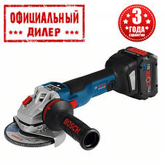 Акумуляторна кутова шліфмашина Bosch GWS 18 V-10 SC (L-Boxx) (18В, 2х5.0Ач)