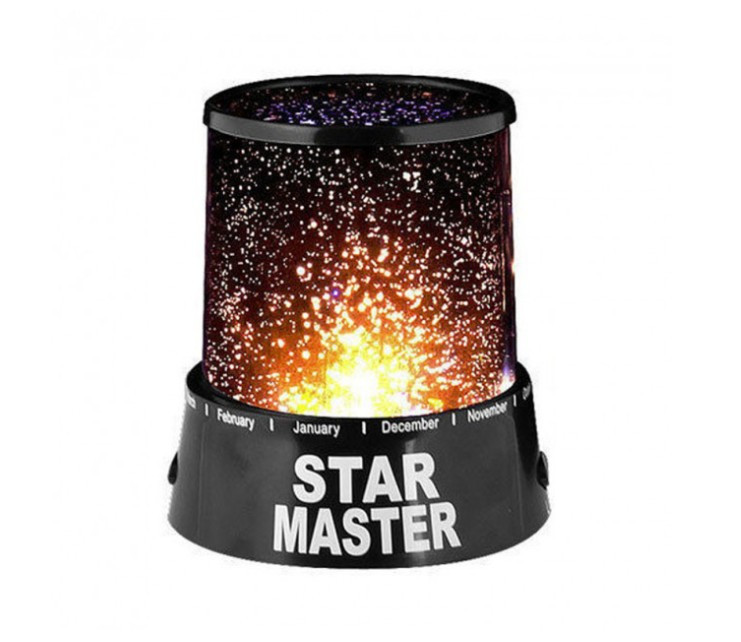 Проєктор зоряного неба Star Master PRO нічник з USB-кабелем Black (m014)
